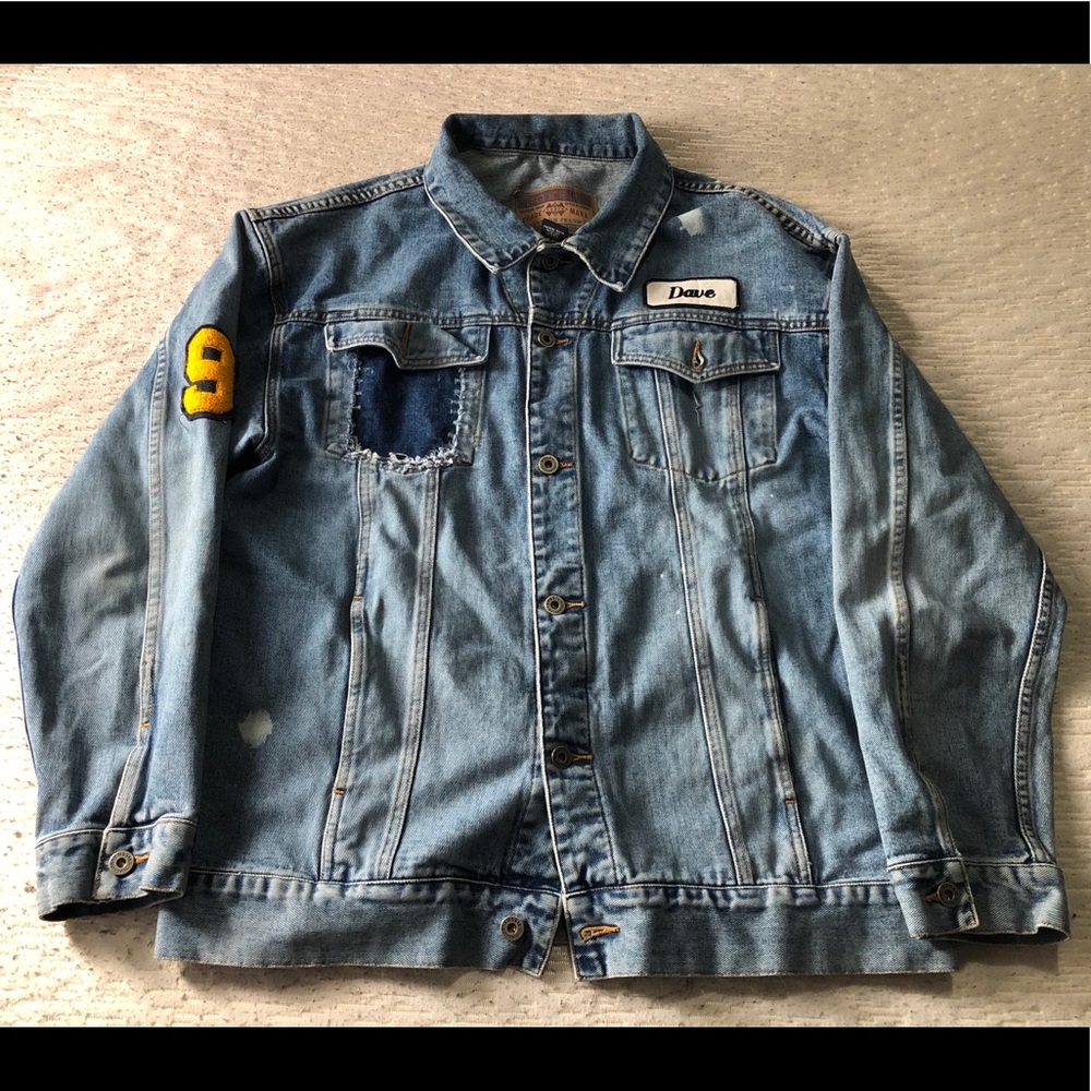 Fossil Jean jacket with patches high quality